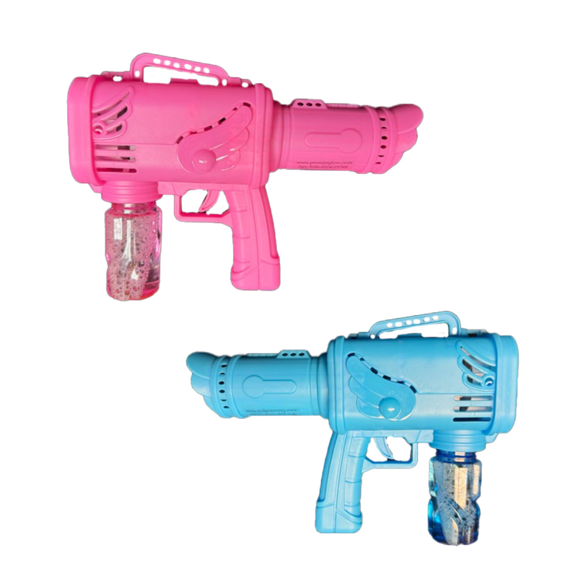 Light Up Musical Bubble Blasting Bazooka Gun Assortment of Blue and Pink All Products 4