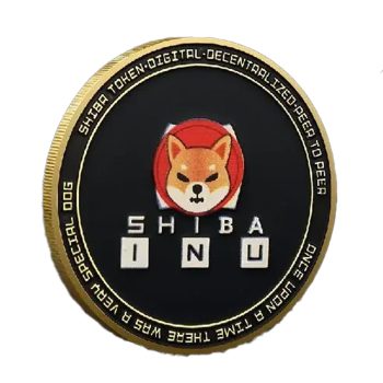 Shiba INU Dodgecoin Crypto Gold Plated Coin All Products