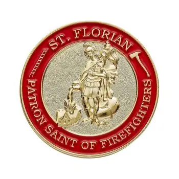 St. Florian The Patron Saint of Firefighters Prayer Coin All Products