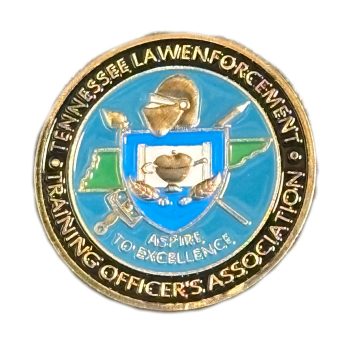 Tennessee Law Enforcement Training Officers Association Gold Plated Coin All Products