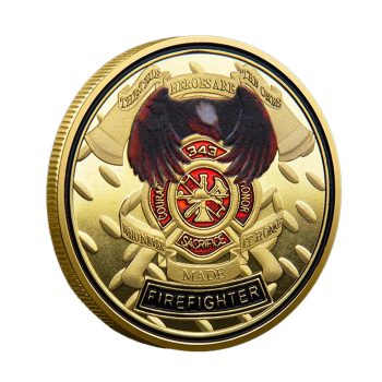 Thanksgiving Firefighters Prayer Challenge Commemorative Gold Plated Coin All Products