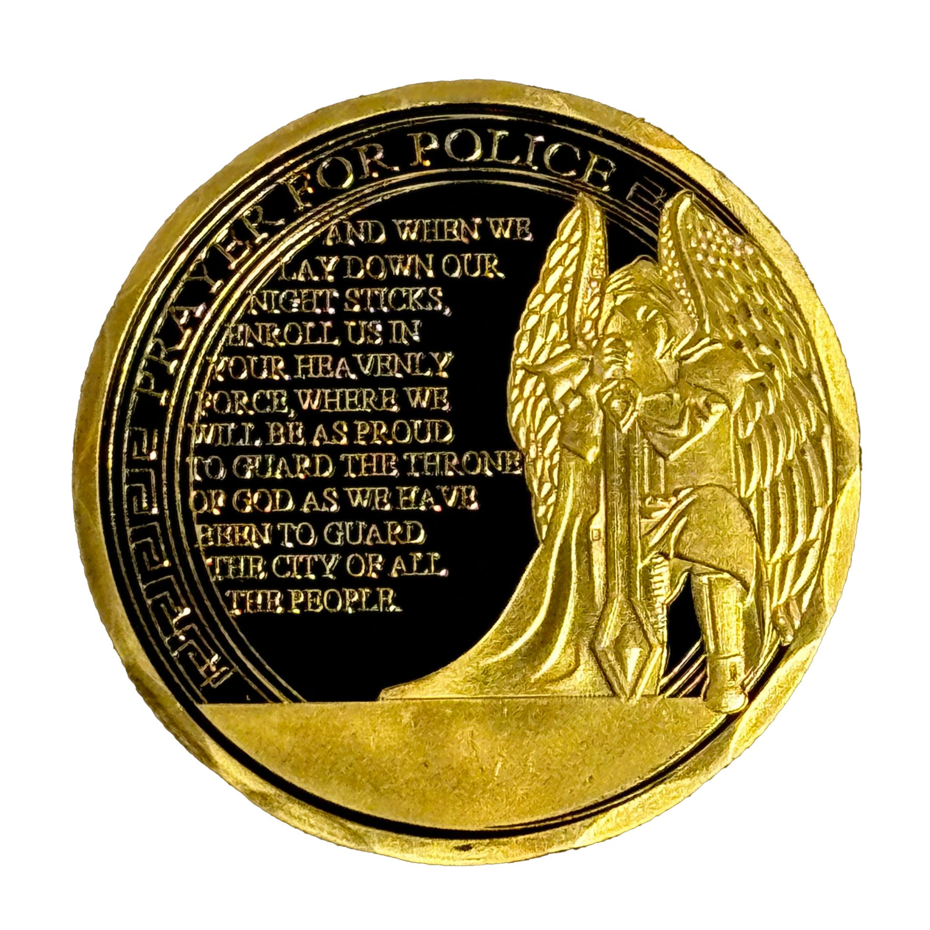 US Police Prayer Challenge Commemorative Gold Plated Coin All Products 5