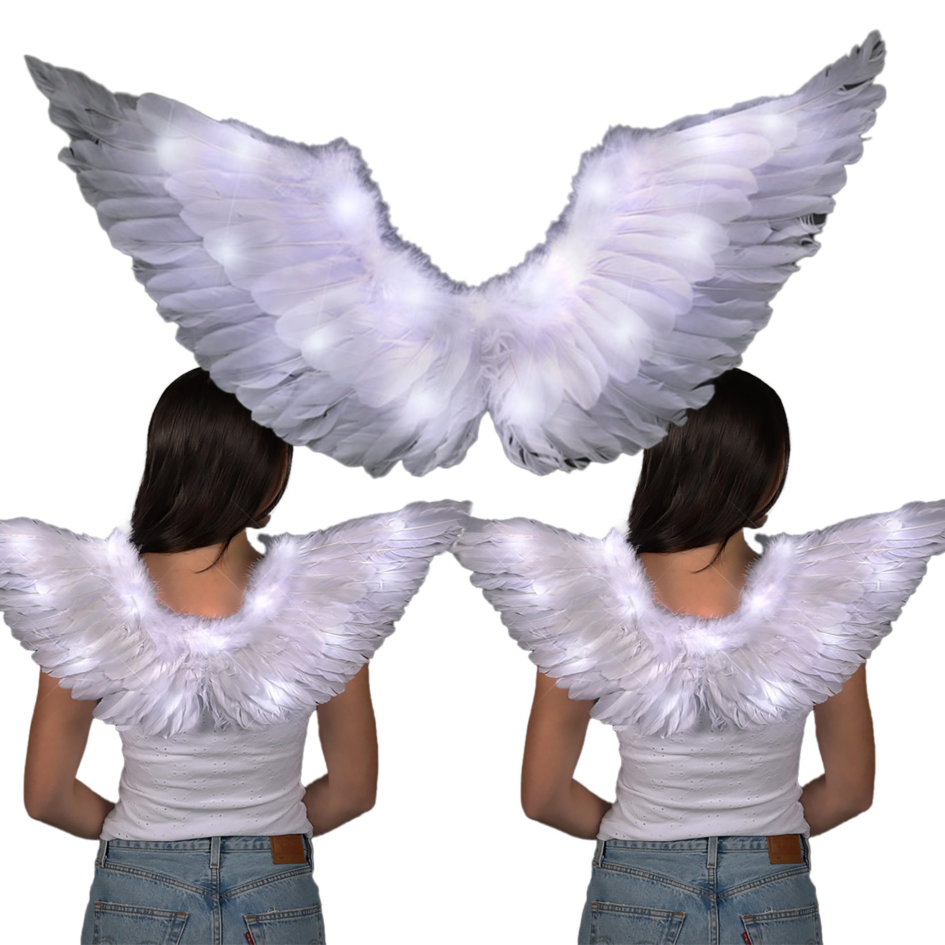 White Steady Lights Angel Fantasy Wings All Products 6