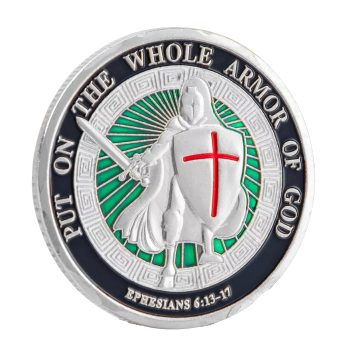 Put on the Whole Armor of God Christian Silver Plated Coin All Products