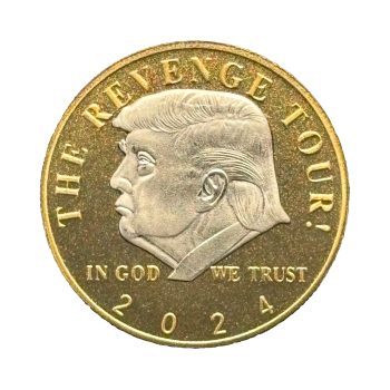 Donald Trump 2024 The Revenge Tour Commemorative Presidential Gold Plated Coin All Products