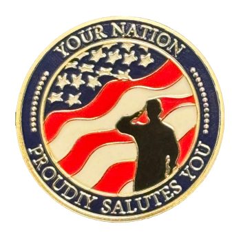 Your Nation Proudly Salutes You Veterans Commemorative Gold Plated Coin All Products 3