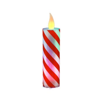 Flameless Flickering Candy Cane Light-Up Christmas Candle All Products