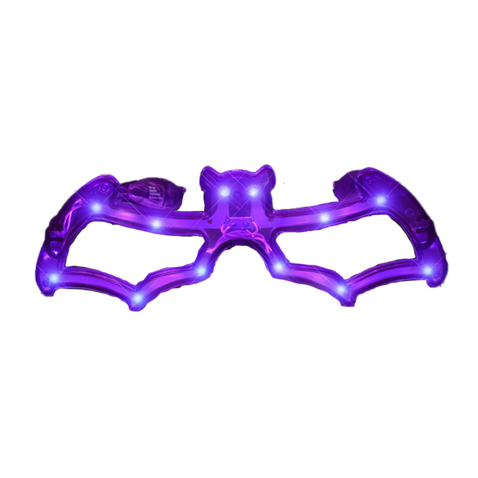 LED Bat Shaped Sunglasses Purple All Products 3