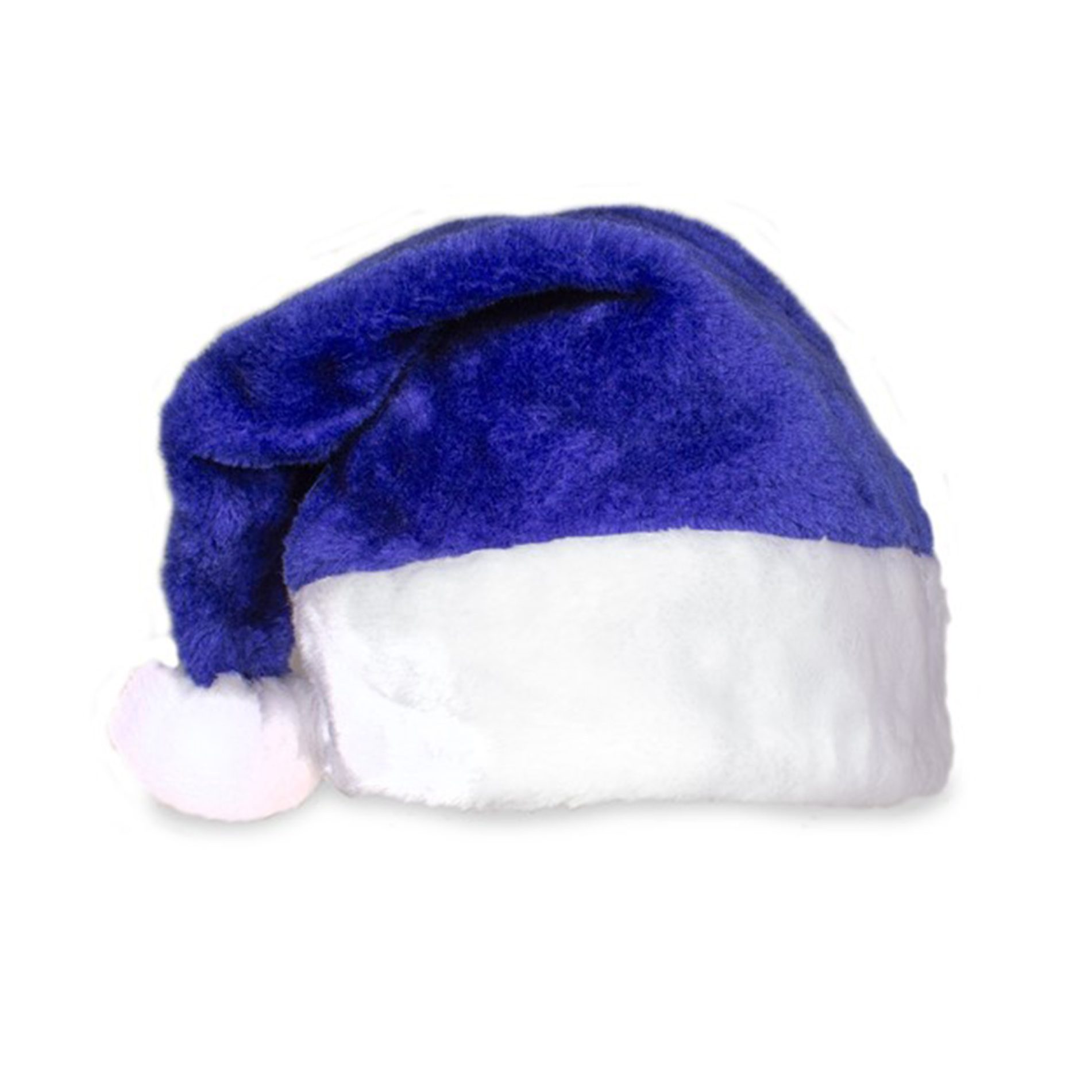 Royal Blue Stylish Fluffy Fur Christmas Plush Santa Hat 1 Case of 72 pcs All Products 4