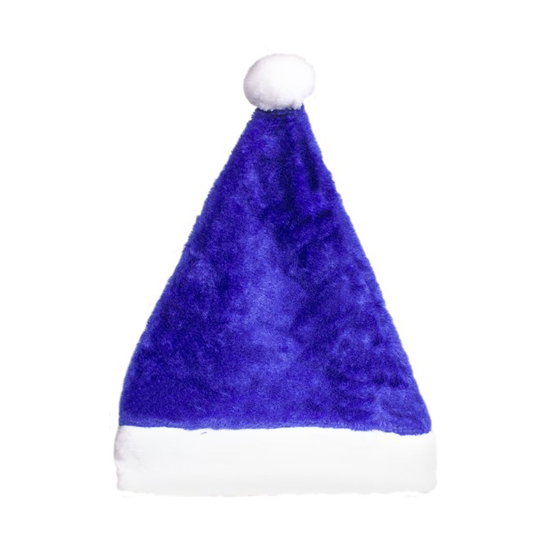 Royal Blue Stylish Fluffy Fur Christmas Plush Santa Hat 1 Case of 72 pcs All Products 5