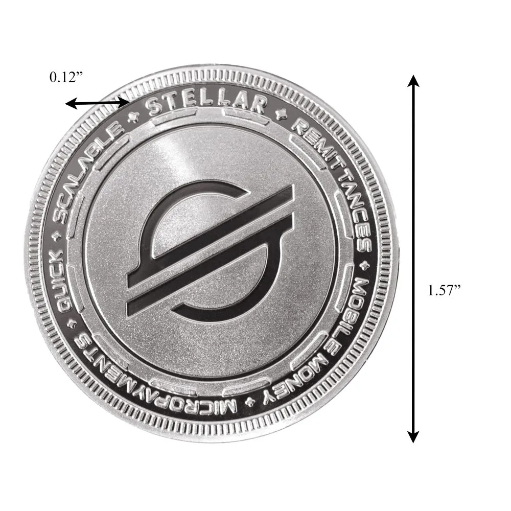XLM Stellar Blockchain Crypto Silver Plated Souvenir Coin All Products 5