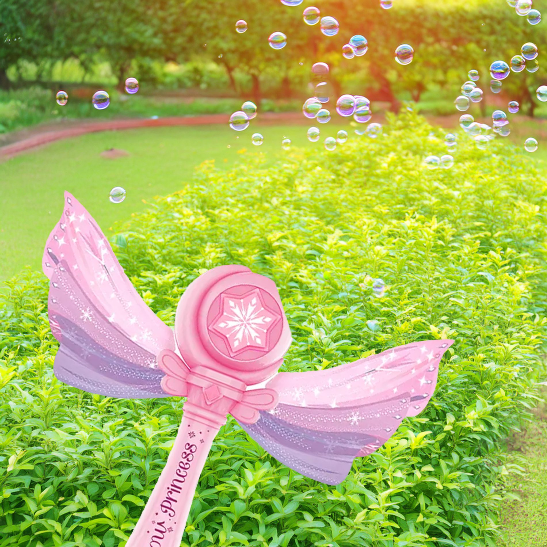 Light Up Musical Butterfly Bubble Wand All Products 6