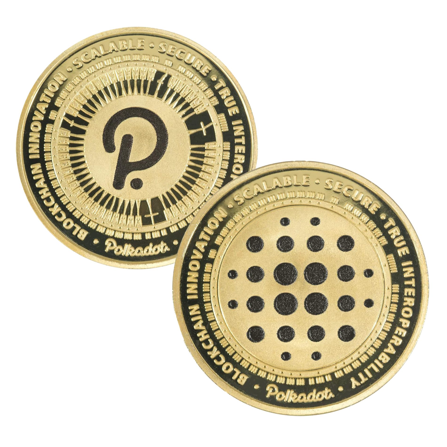 Polkadot Blockchain Crypto Gold Plated Coin All Products 6