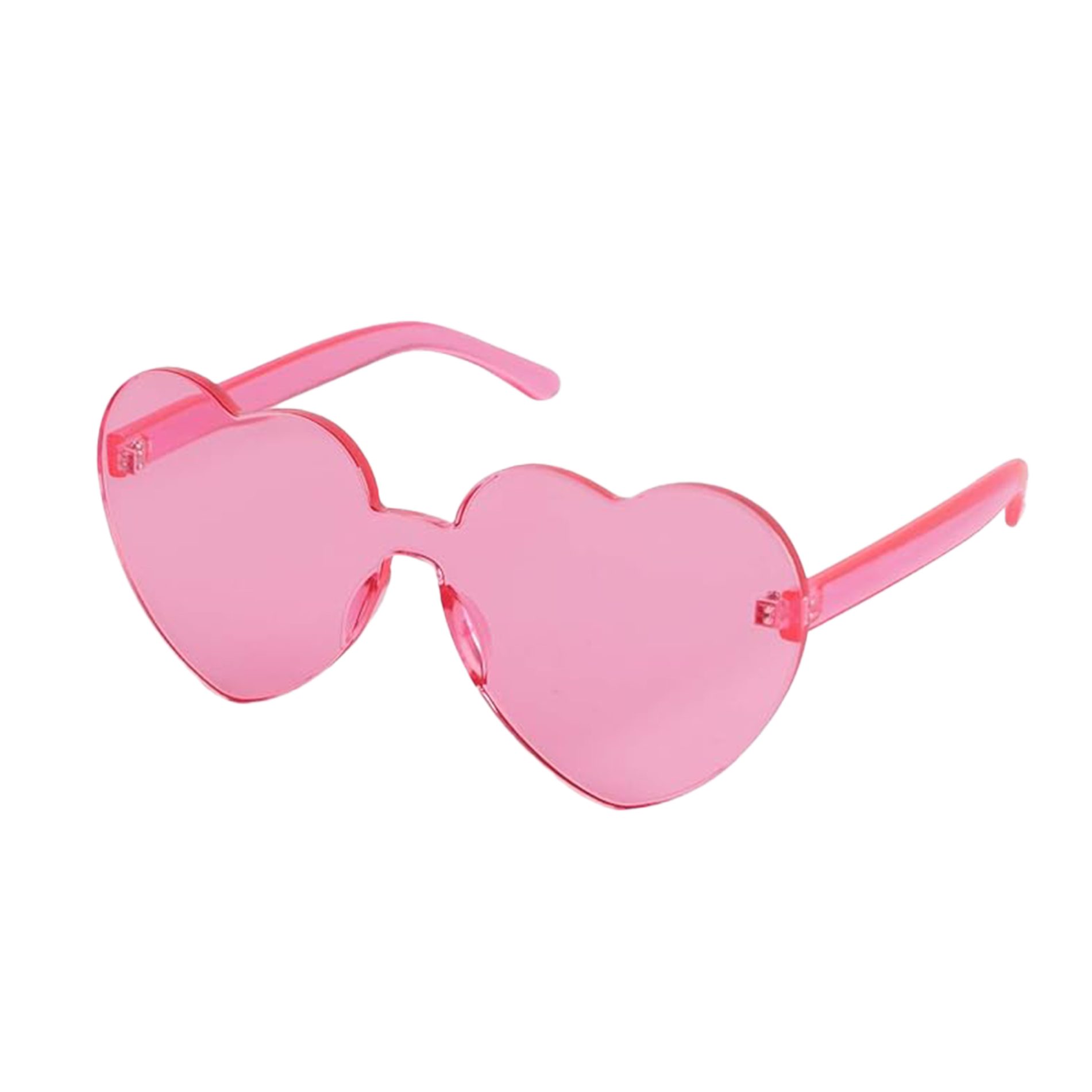 Unlit Heart Shaped Pink Frameless Fashion Glasses All Products 3