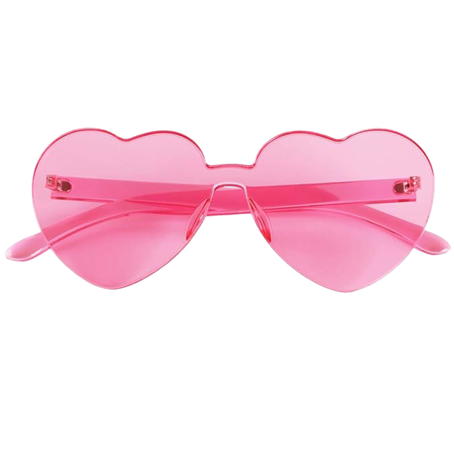 Unlit Heart Shaped Pink Frameless Fashion Glasses All Products 6