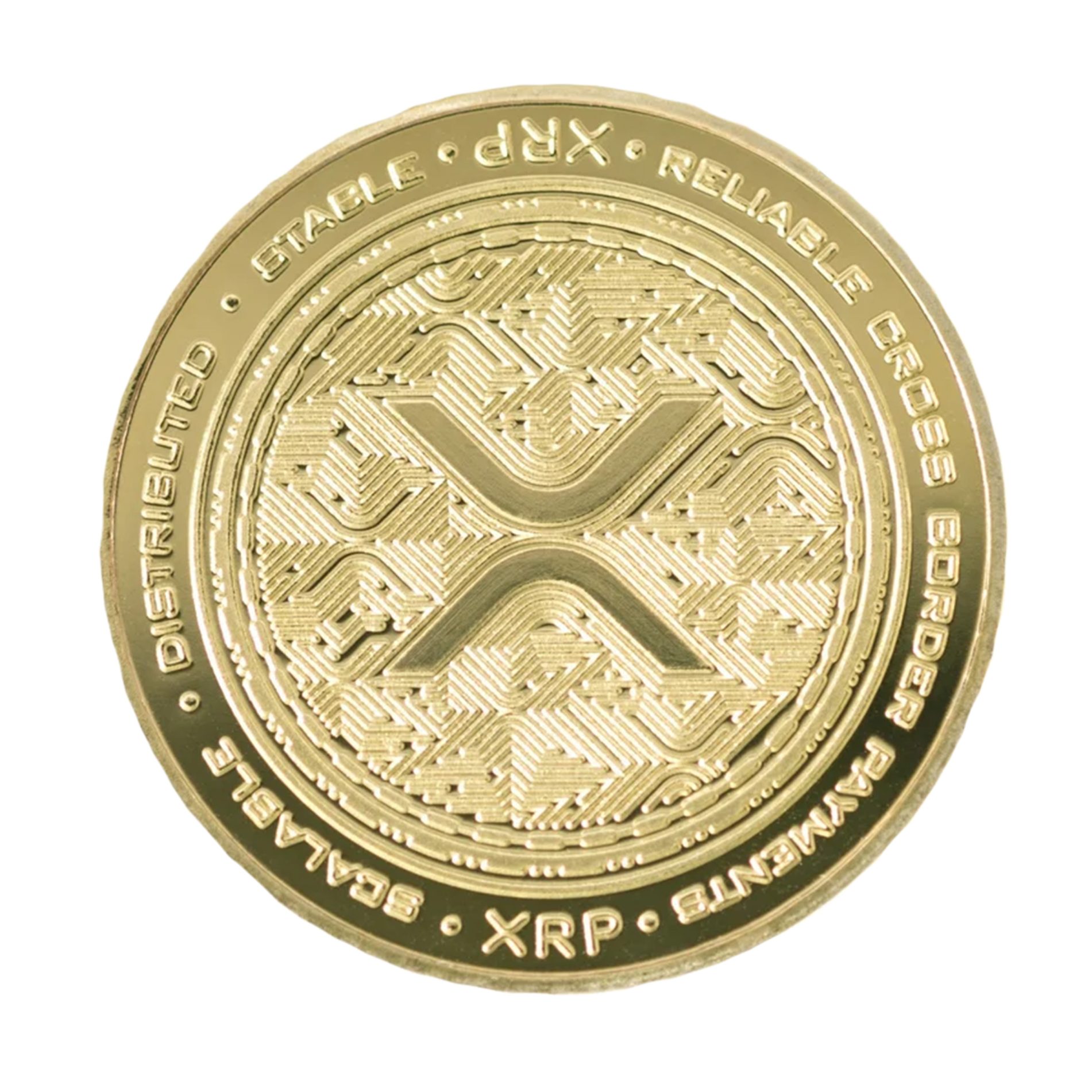 XRP Ripple Blockchain Crypto Gold Plated Coin All Products 3