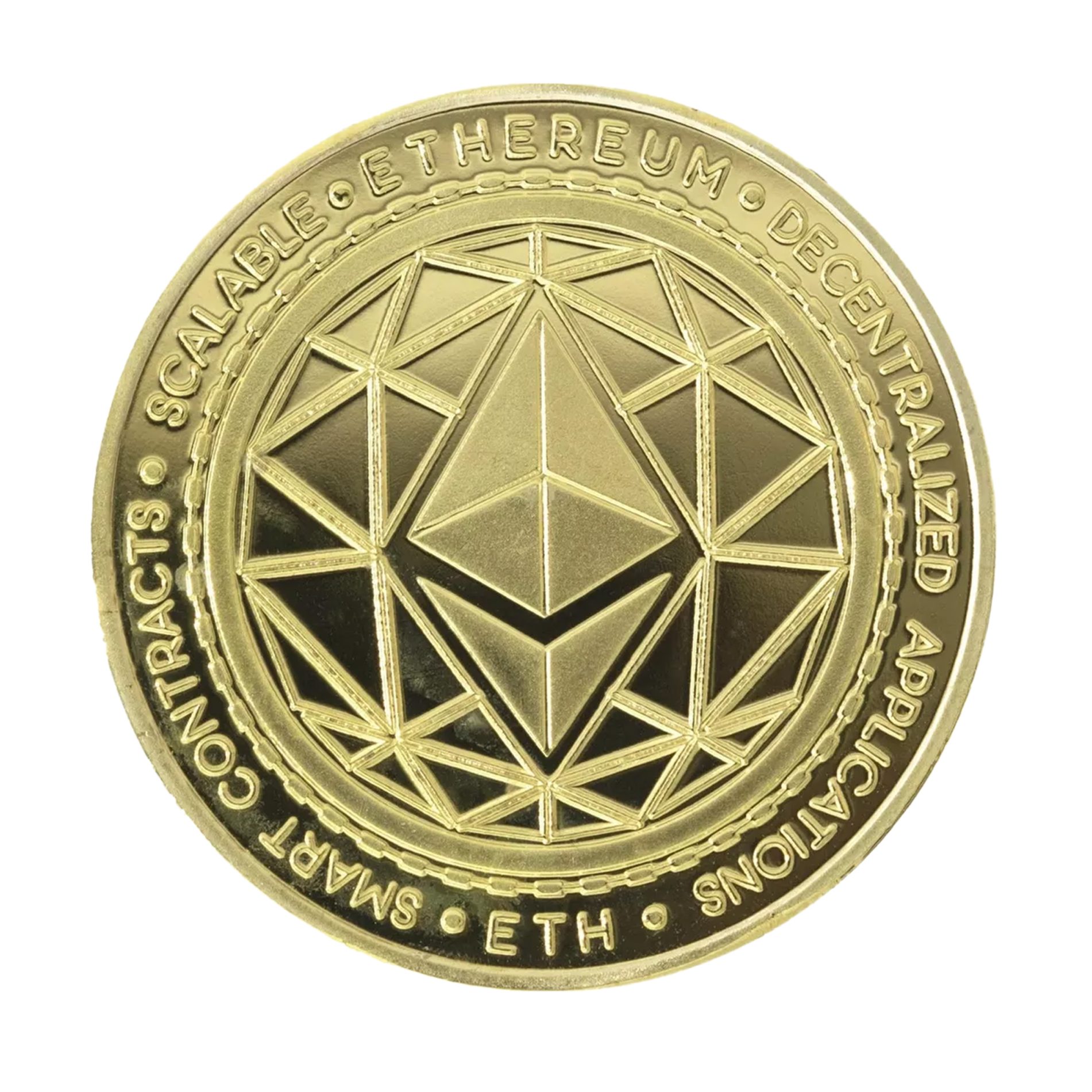 Ethereum Classic Blockchain Crypto Gold Plated Coin All Products 5