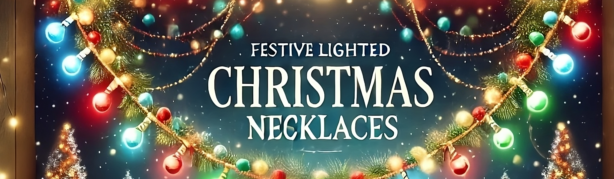 Festive Lighted Christmas Necklaces