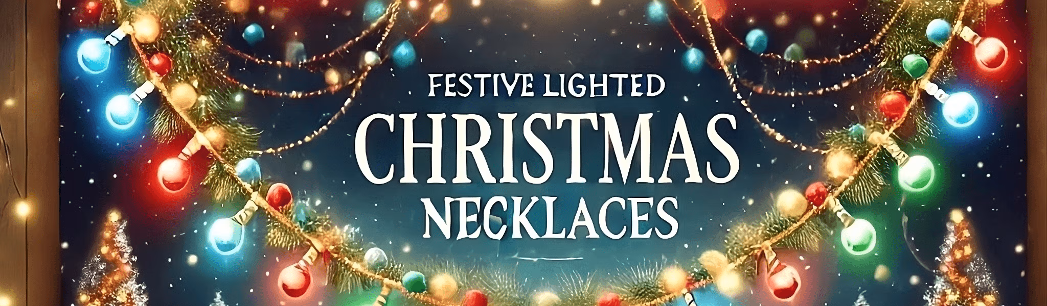 Festive Lighted Christmas Necklaces