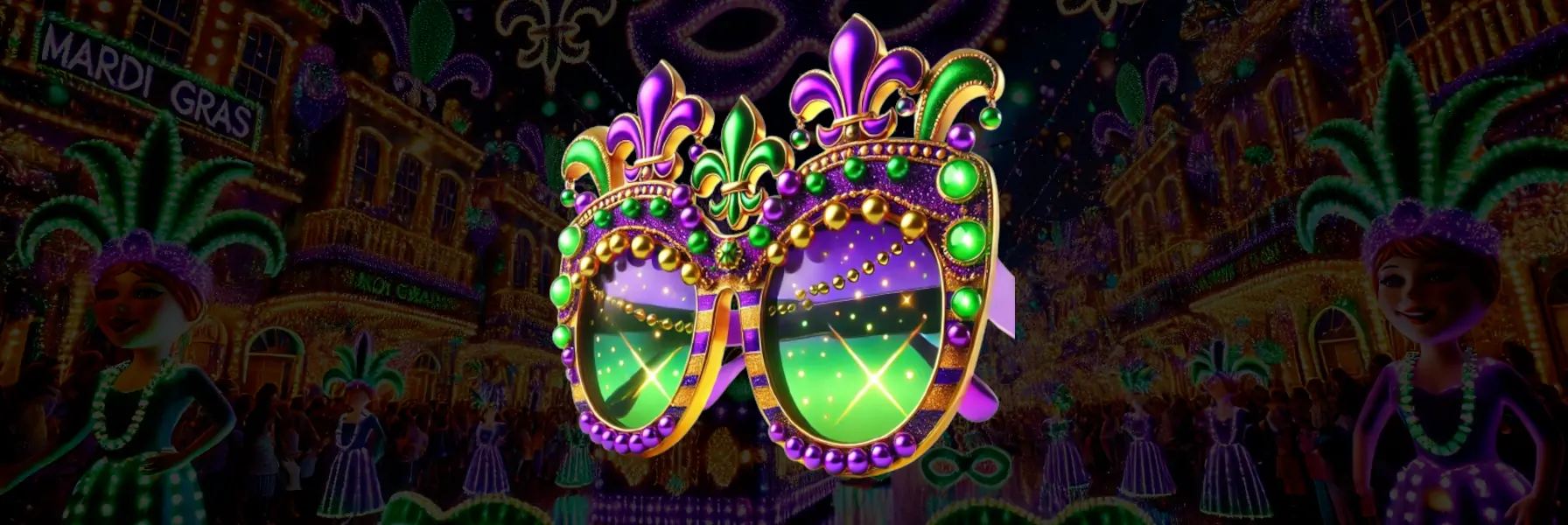 Mardi Gras Sunglasses