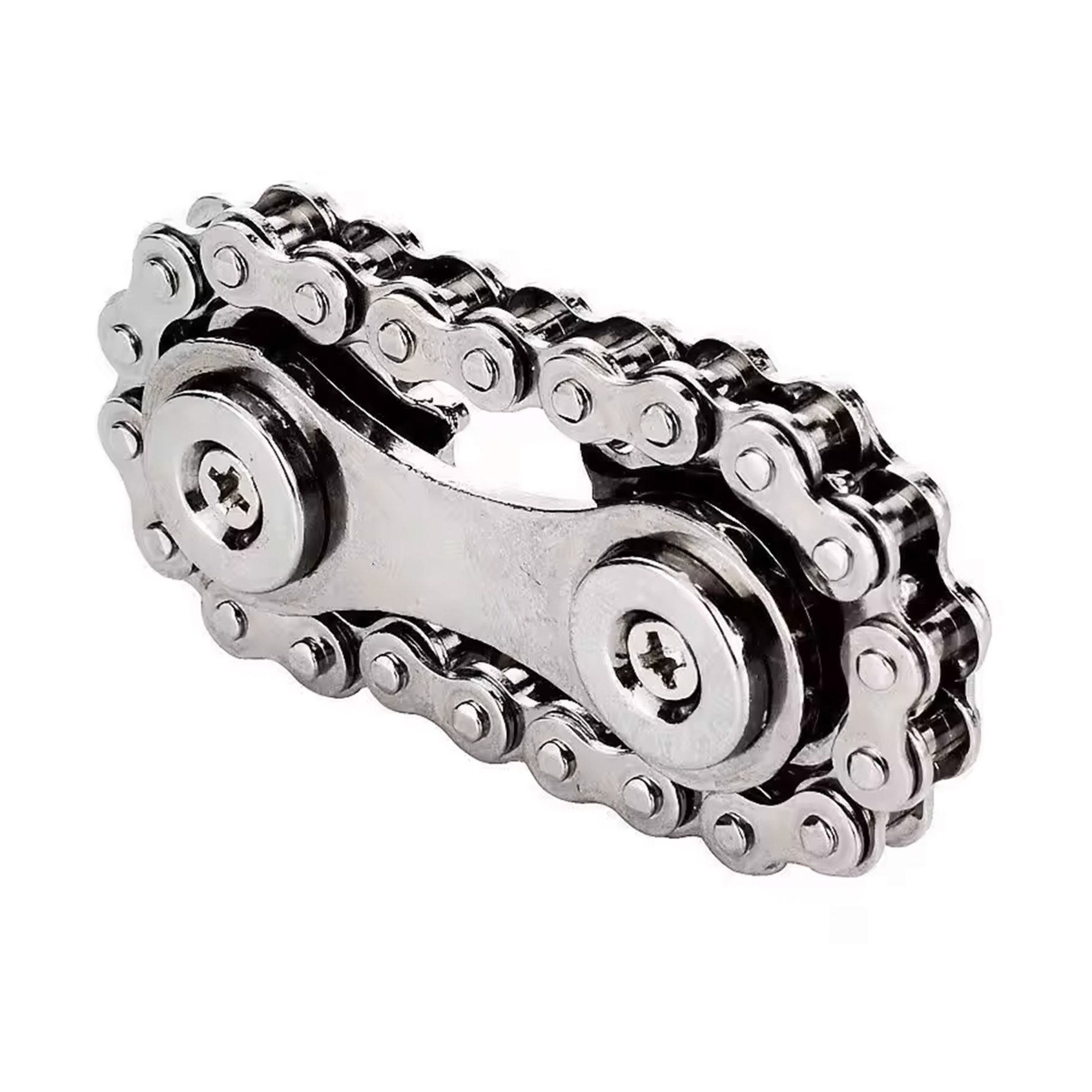 Silver Bike Chains Fidget Toy Spinner All Products 7