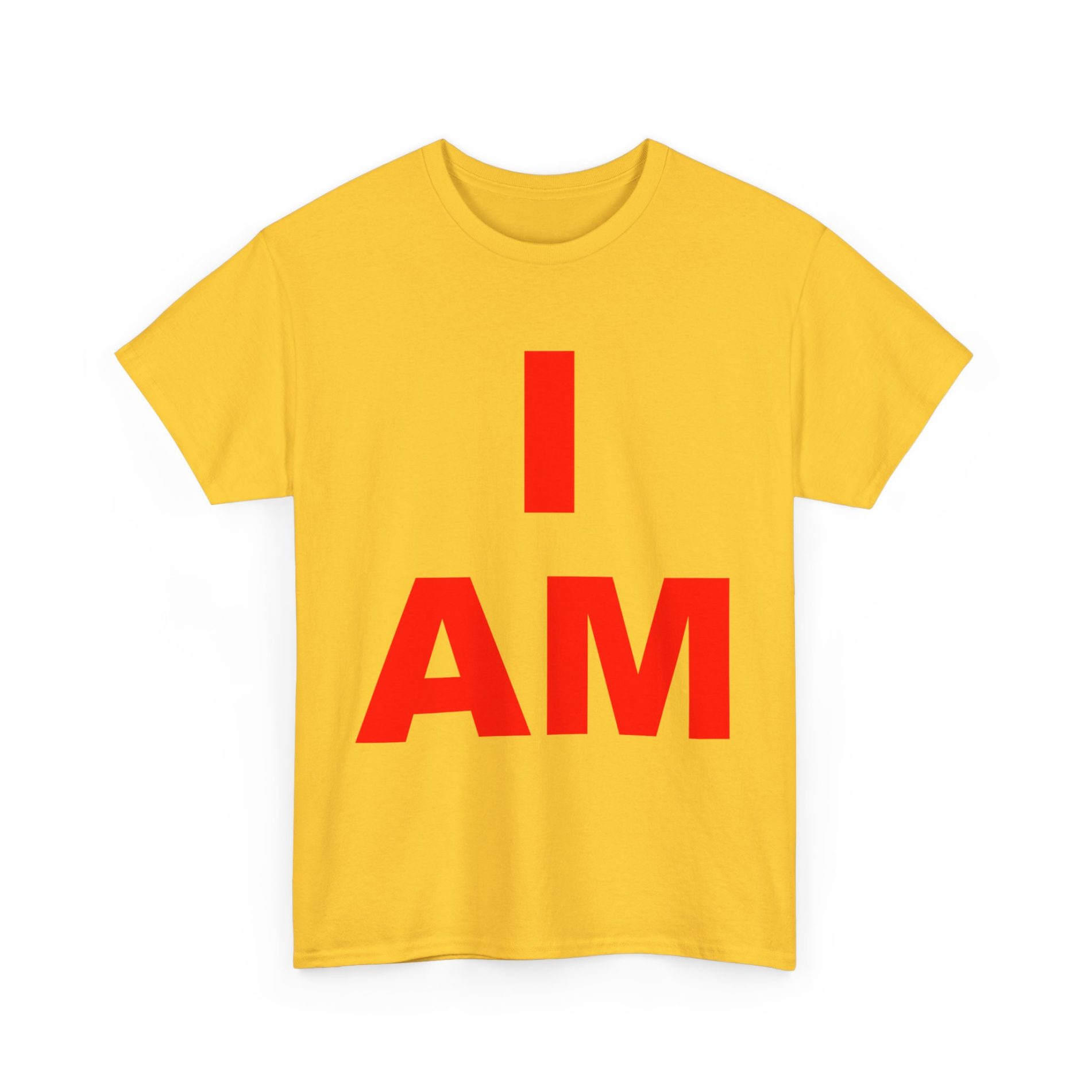 “I AM” Consciousness Tee – Embody Your Strength (Red) Unisex Heavy Cotton Tee Non-Light Up Apparel 13