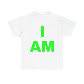 “I AM” Consciousness Tee – Awaken Your Inner Growth (Green) Unisex Heavy Cotton Tee