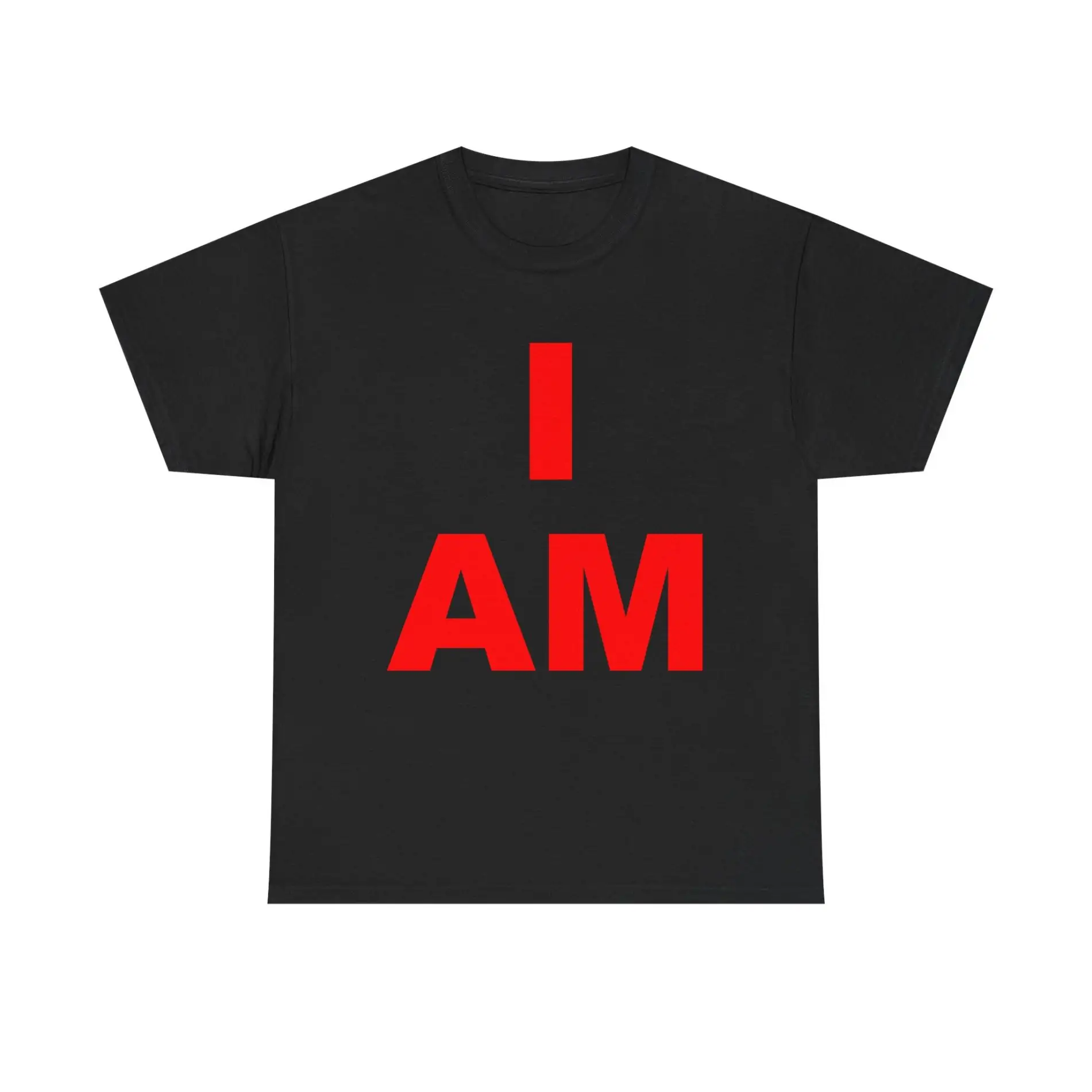 “I AM” Consciousness Tee – Embody Your Strength (Red) Unisex Heavy Cotton Tee Non-Light Up Apparel 3