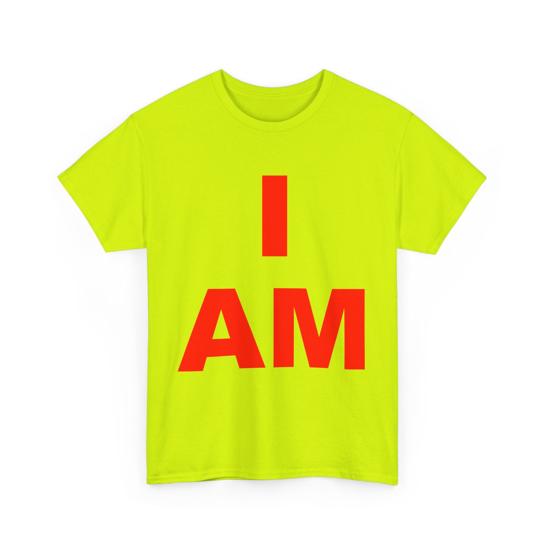 “I AM” Consciousness Tee – Embody Your Strength (Red) Unisex Heavy Cotton Tee Non-Light Up Apparel 17