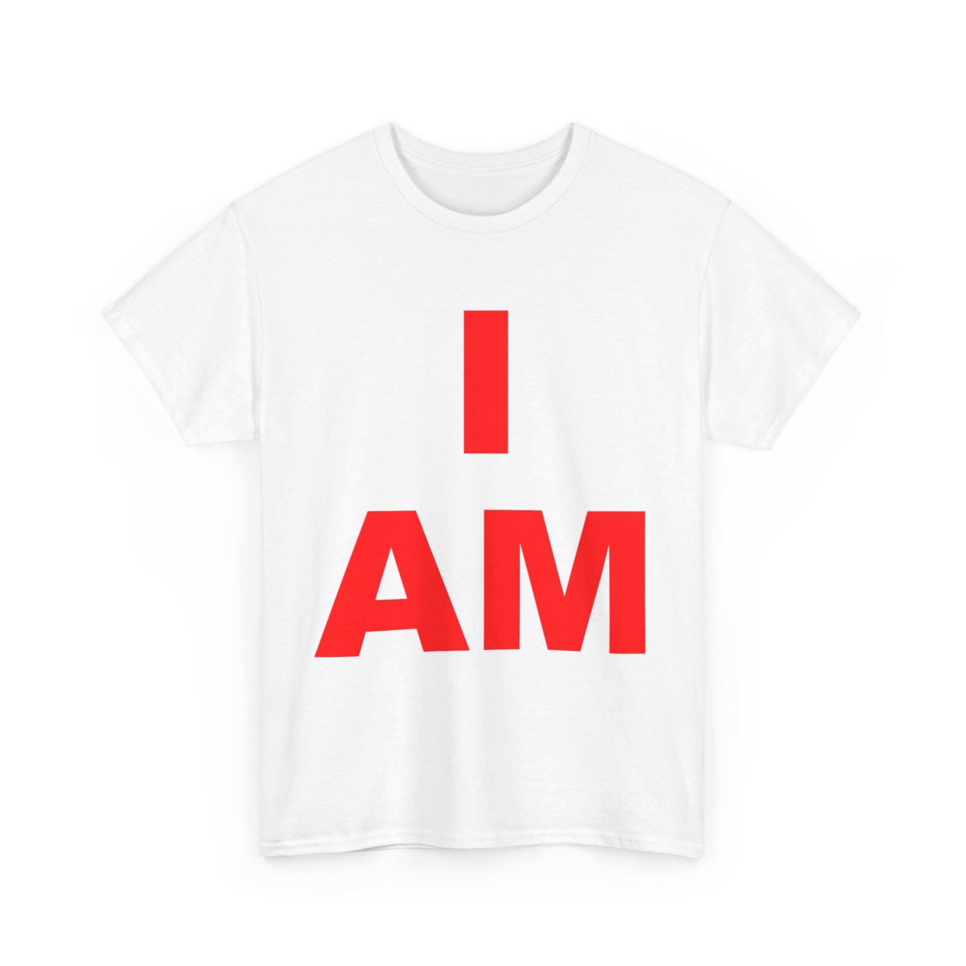 “I AM” Consciousness Tee – Embody Your Strength (Red) Unisex Heavy Cotton Tee Non-Light Up Apparel 9