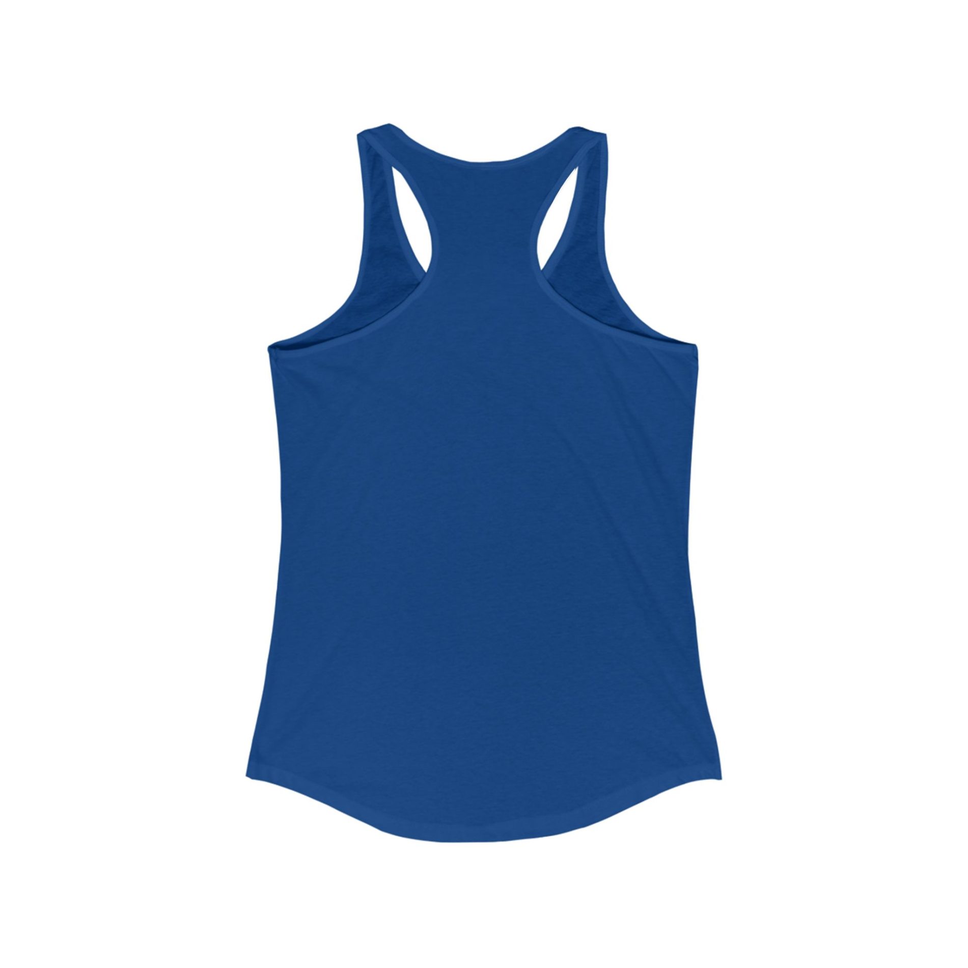 “I AM” Tranquility Tank – Blue Print, Bold & Centered Women’s Ideal Racerback Tank 24