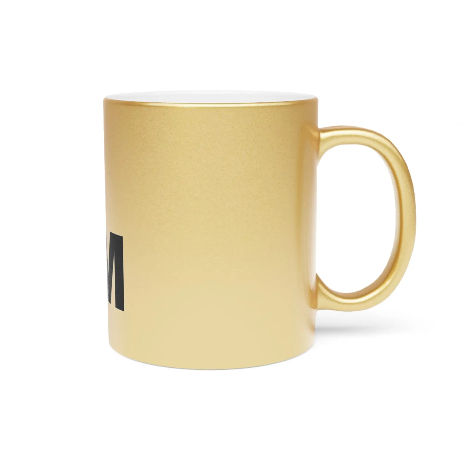 “I AM” Consciousness Mug – Bold Affirmation (Gold or Silver with Black Text) Metallic Mug (SilverGold) Non-Light Up Apparel 9