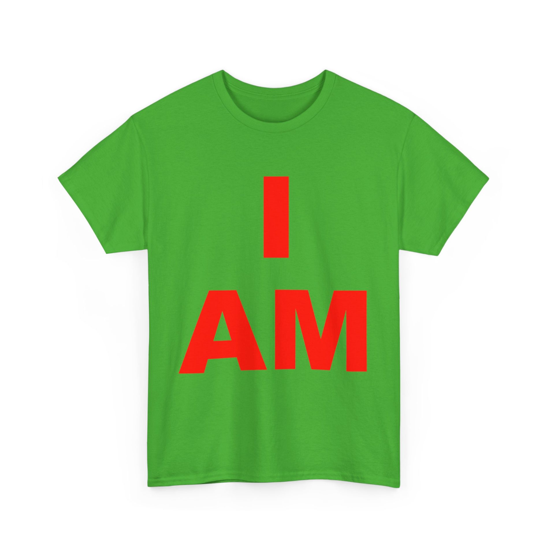 “I AM” Consciousness Tee – Embody Your Strength (Red) Unisex Heavy Cotton Tee Non-Light Up Apparel 21