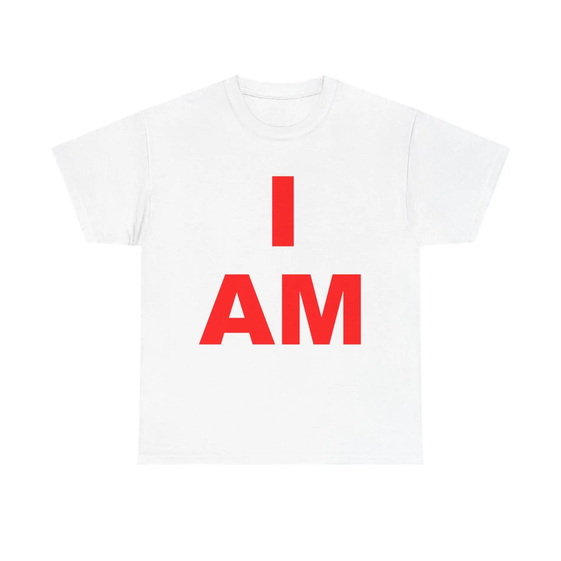 “I AM” Consciousness Tee – Embody Your Strength (Red) Unisex Heavy Cotton Tee Non-Light Up Apparel 7