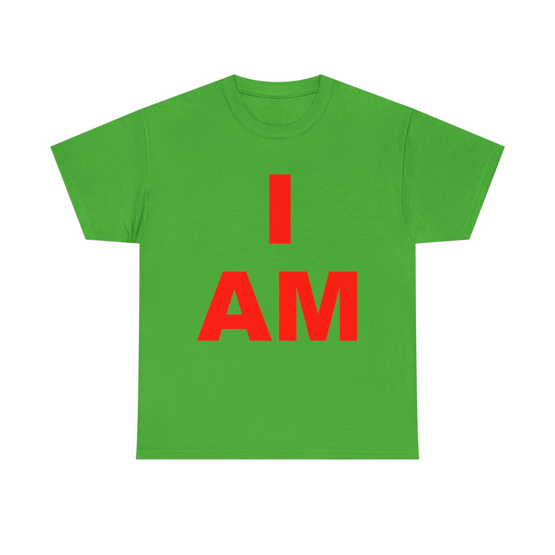 “I AM” Consciousness Tee – Embody Your Strength (Red) Unisex Heavy Cotton Tee Non-Light Up Apparel 19