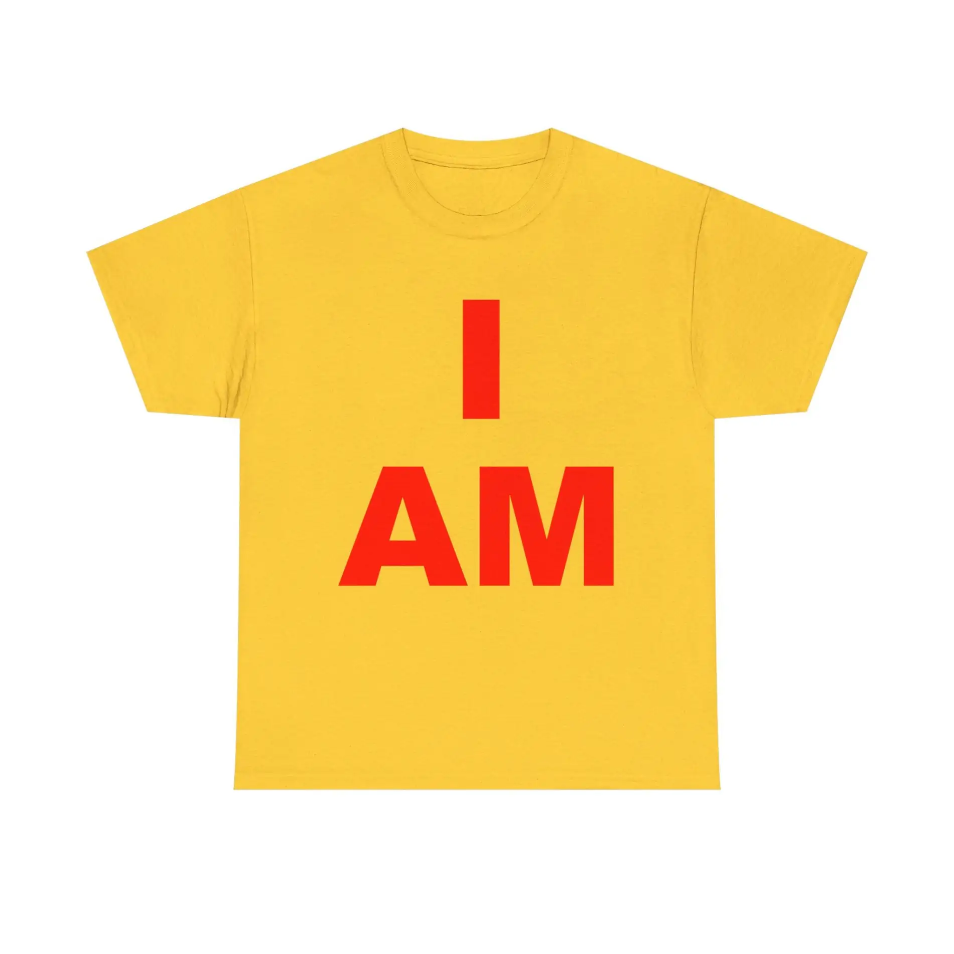 “I AM” Consciousness Tee – Embody Your Strength (Red) Unisex Heavy Cotton Tee Non-Light Up Apparel 11