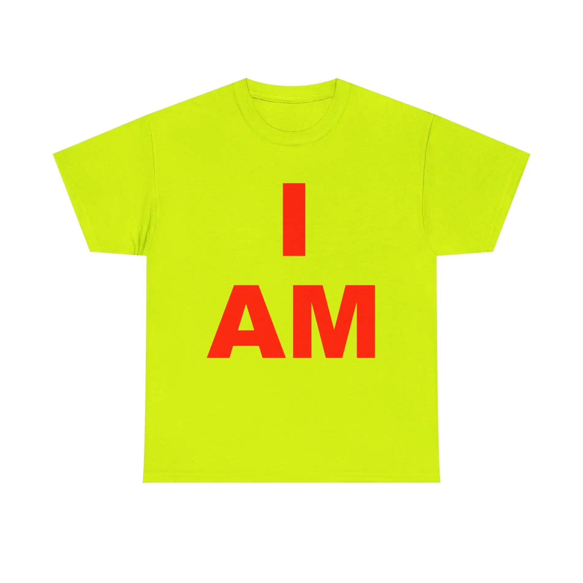 “I AM” Consciousness Tee – Embody Your Strength (Red) Unisex Heavy Cotton Tee Non-Light Up Apparel 15