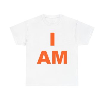 “I AM” Consciousness Tee – Ignite Your Inner Power (Orange)