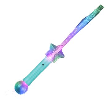 Light Up Magic Star Wand with Fiber Optic Glow and Crystal Ball All Products