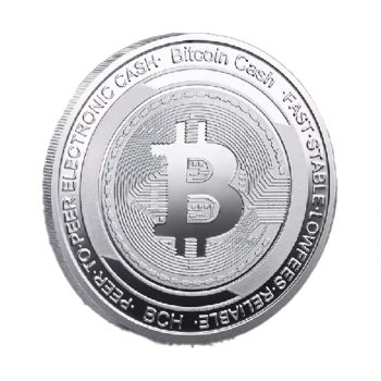 Silver Plated Bitcoin Coin Cash BCH Crypto Commemorative Cryptochips All Products 3