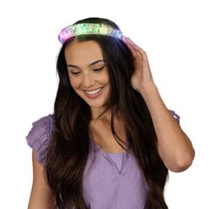Light Up LED Iridescent Braid Headband All Products