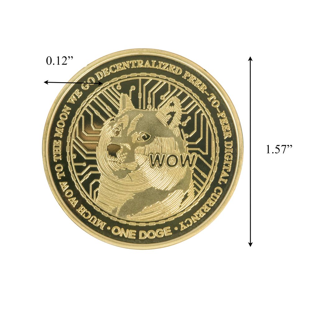 Shiba Inu Much WOW Dogecoin Commemorative Gold Coin All Products 5