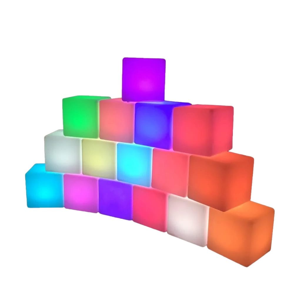 24 Inch LED Cube Light Chair Stool Table Furniture All Products 5
