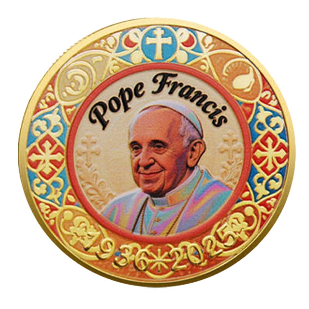 Pope Francis Commemorative Gold Plated Faith Coin All Products 3
