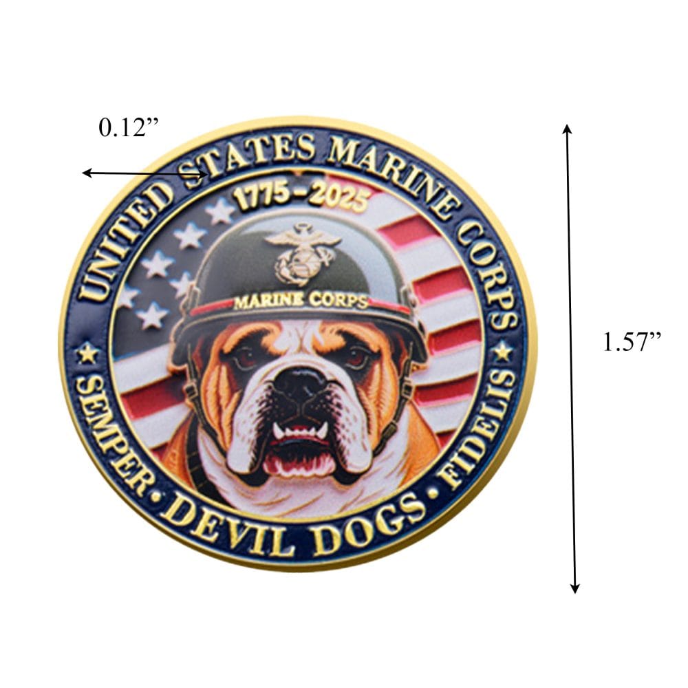 US Marine Corps 250th Anniversary Challenge Gold Plated Coin All Products 4