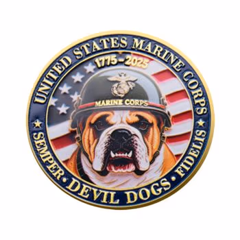US Marine Corps 250th Anniversary Challenge Gold Plated Coin All Products