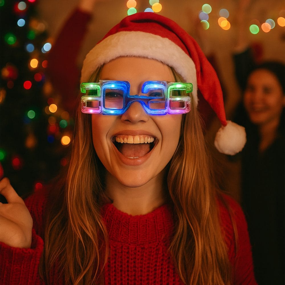 2026 Happy New Year Light Up Party Glasses All Products 7
