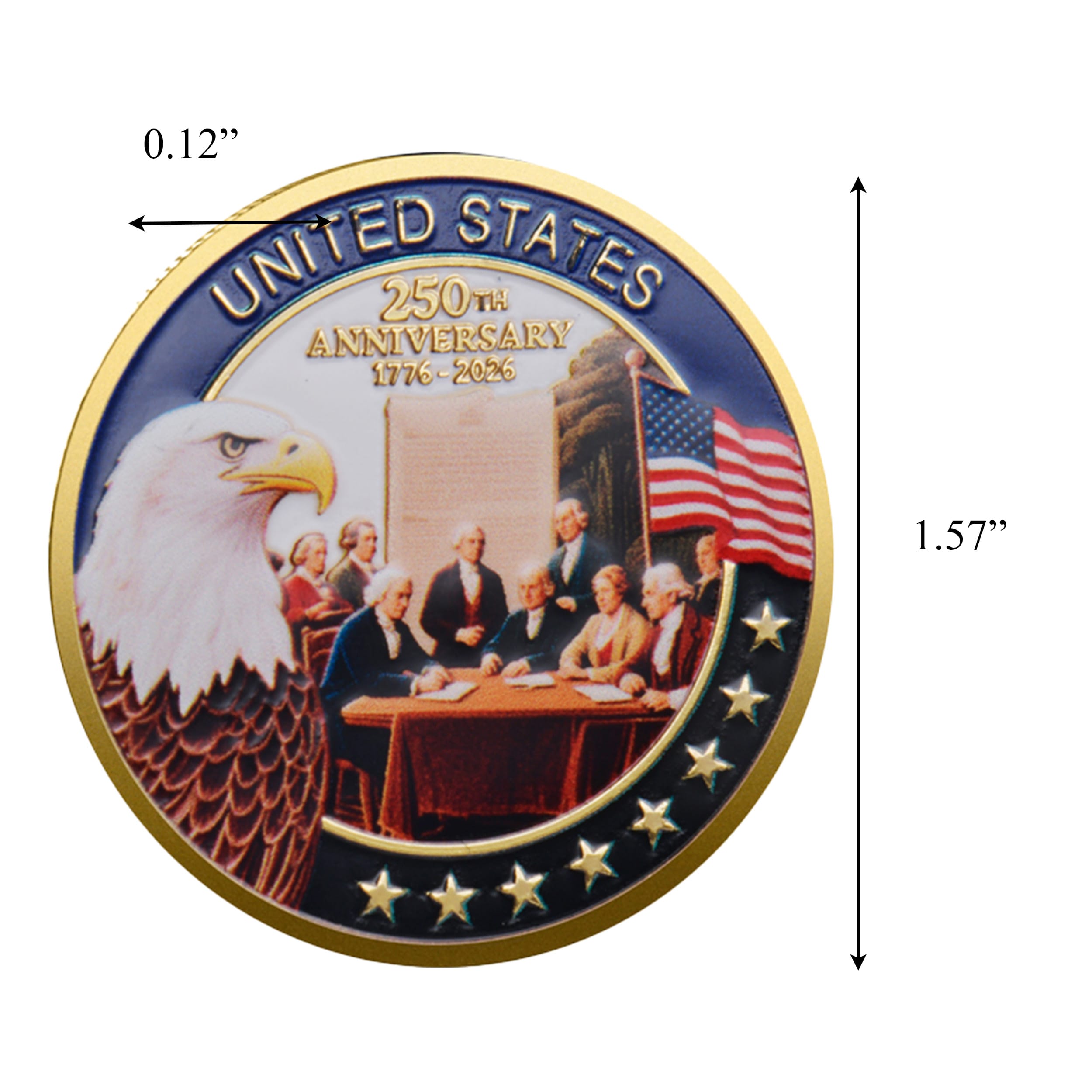 250th Anniversary of the United States Commemorative Gold Plated Coin Founders Edition All Products 250th Anniversary of the United States Commemorative Gold Plated Coin Founders Edition All Products 5