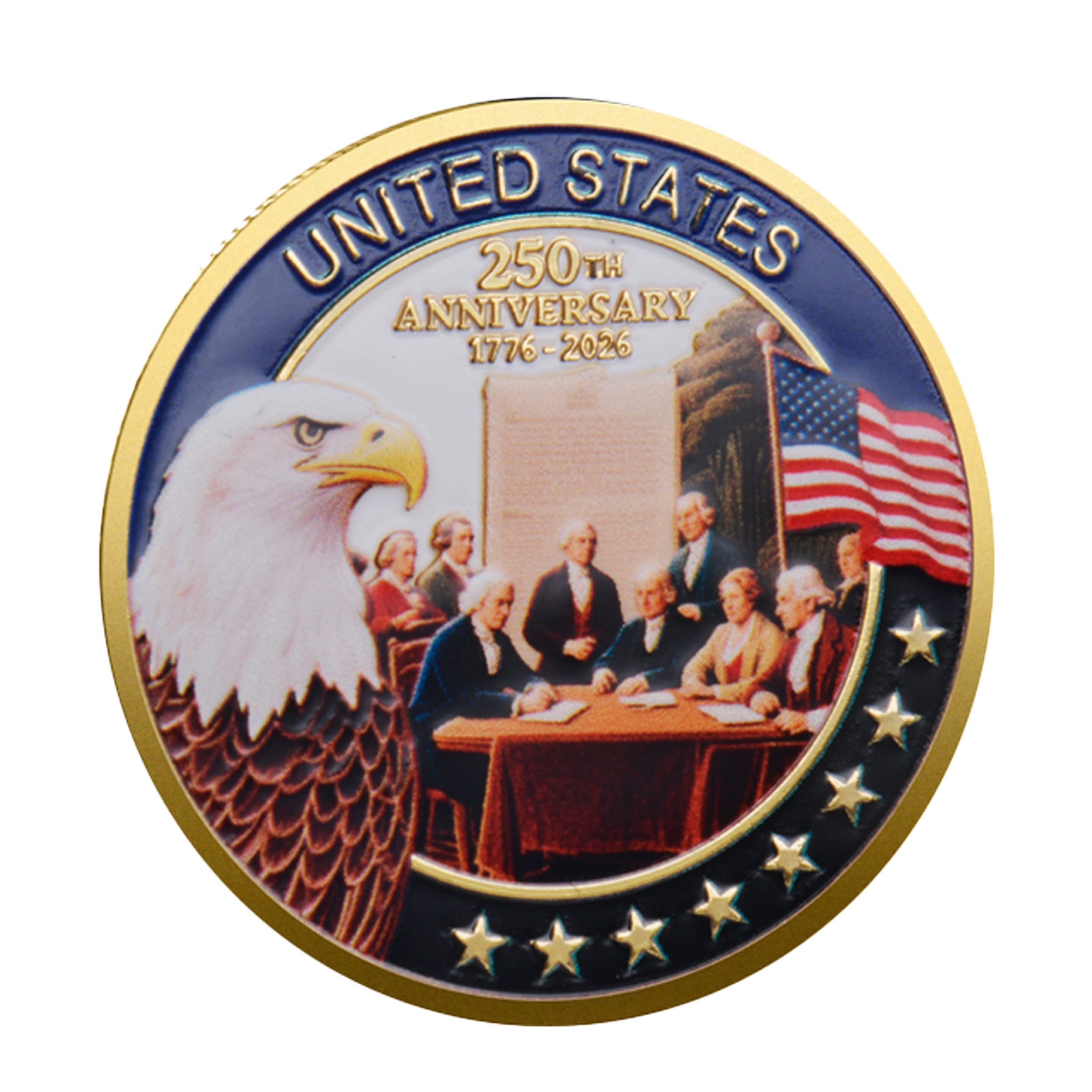 250th Anniversary of the United States Commemorative Gold Plated Coin Founders Edition All Products 250th Anniversary of the United States Commemorative Gold Plated Coin Founders Edition All Products 3
