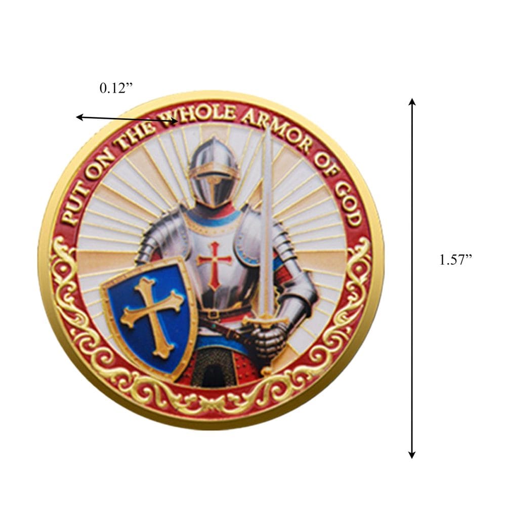 Guardian Edition Put on the Whole Armor of God Christian Gold Plated Coin All Products 5